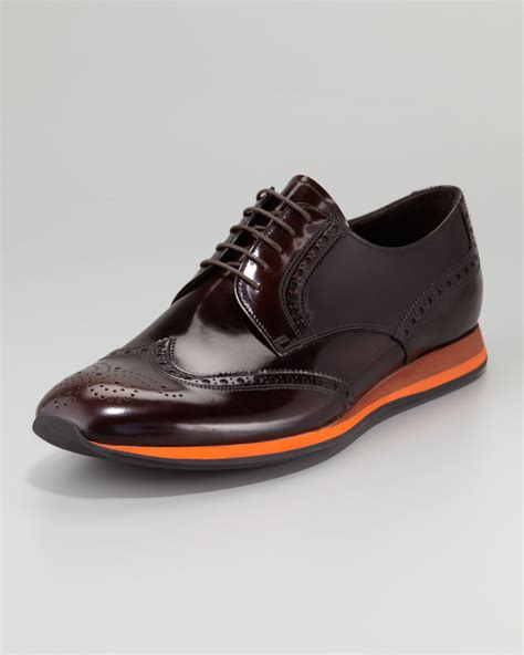 prada brown shoes men|Prada men's shoes outlet.